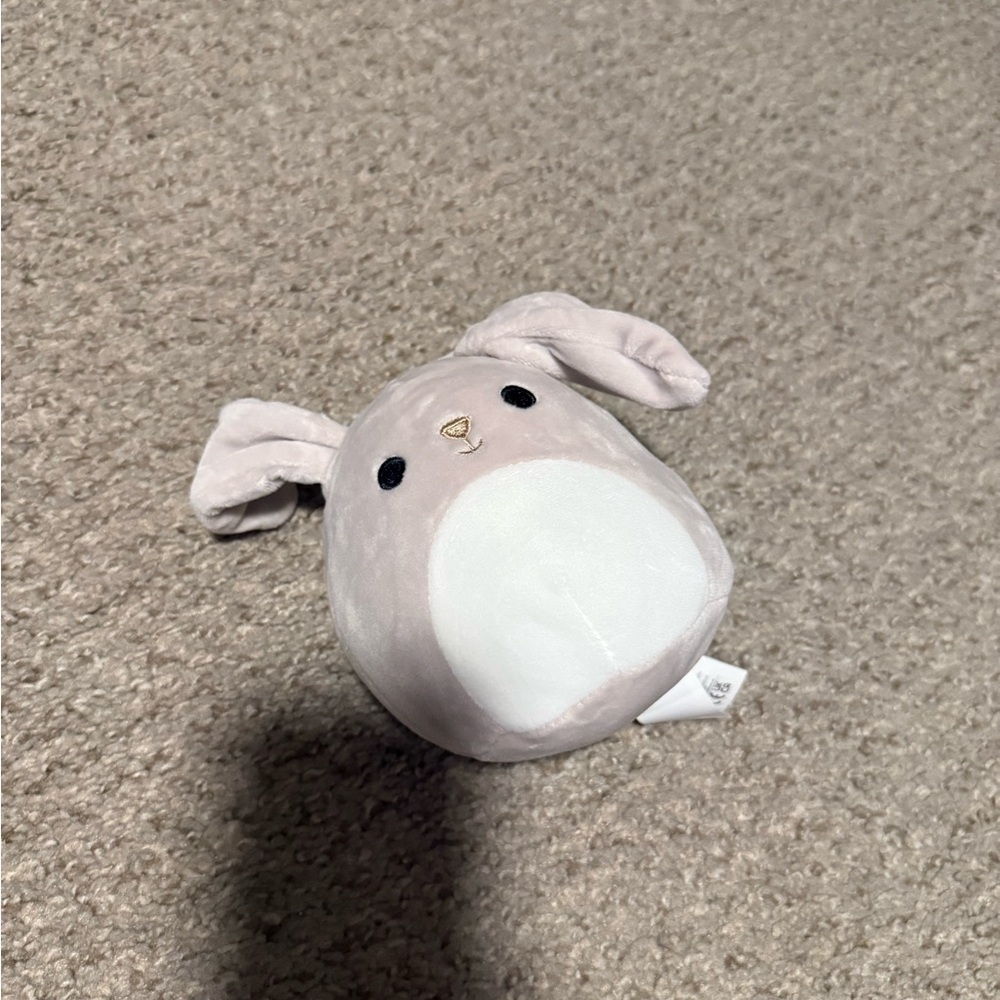 Squishmallows Gray and White Bunny Plush